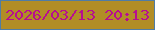 文字の大きさ：3、枠の色：4f7ca6、背景の色：b18d26、文字の色：b70e91 無料ブログパーツのブログ時計