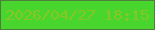 文字の大きさ：4、枠の色：4f7d3b、背景の色：48d52e、文字の色：88c626 無料ブログパーツのブログ時計