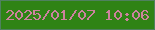文字の大きさ：4、枠の色：4f815f、背景の色：2f8315、文字の色：cc829e 無料ブログパーツのブログ時計