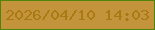 文字の大きさ：3、枠の色：4f830a、背景の色：c3943c、文字の色：aa7912 無料ブログパーツのブログ時計