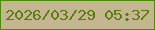 文字の大きさ：2、枠の色：4f880c、背景の色：c5b692、文字の色：5a7d10 無料ブログパーツのブログ時計