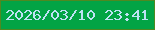 文字の大きさ：5、枠の色：4f8921、背景の色：02a445、文字の色：bee2f4 無料ブログパーツのブログ時計