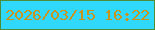 文字の大きさ：1、枠の色：4f8c37、背景の色：30d8fc、文字の色：c9941d 無料ブログパーツのブログ時計