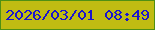 文字の大きさ：1、枠の色：4f9013、背景の色：c0bc12、文字の色：1a15ce 無料ブログパーツのブログ時計