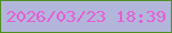 文字の大きさ：4、枠の色：4f9020、背景の色：b3b6db、文字の色：e25fd4 無料ブログパーツのブログ時計