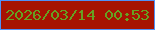文字の大きさ：1、枠の色：4f91f7、背景の色：a61302、文字の色：66a122 無料ブログパーツのブログ時計