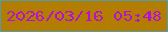 文字の大きさ：2、枠の色：4f9db1、背景の色：b37d02、文字の色：b611d2 無料ブログパーツのブログ時計