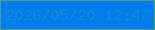 文字の大きさ：4、枠の色：4f9e75、背景の色：017df0、文字の色：0b8dd0 無料ブログパーツのブログ時計