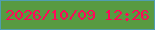 文字の大きさ：4、枠の色：4f9eb0、背景の色：589a41、文字の色：ff0759 無料ブログパーツのブログ時計