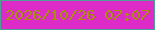 文字の大きさ：4、枠の色：4fa097、背景の色：dd2bc7、文字の色：a79106 無料ブログパーツのブログ時計