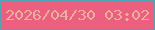 文字の大きさ：1、枠の色：4fa4b4、背景の色：ec5f7e、文字の色：e9b19d 無料ブログパーツのブログ時計
