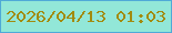 文字の大きさ：2、枠の色：4fa9d7、背景の色：92e7d8、文字の色：a28b0f 無料ブログパーツのブログ時計