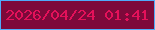 文字の大きさ：5、枠の色：4fabf9、背景の色：7d093a、文字の色：e4115a 無料ブログパーツのブログ時計