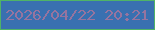 文字の大きさ：1、枠の色：4fb367、背景の色：3970b0、文字の色：96749f 無料ブログパーツのブログ時計