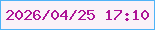 文字の大きさ：1、枠の色：4fb3f7、背景の色：faf2f8、文字の色：ae1296 無料ブログパーツのブログ時計