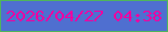 文字の大きさ：5、枠の色：4fb55c、背景の色：4f6fd0、文字の色：ed01a2 無料ブログパーツのブログ時計