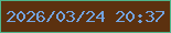 文字の大きさ：2、枠の色：4fb58b、背景の色：5c310f、文字の色：73a3df 無料ブログパーツのブログ時計