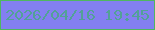 文字の大きさ：5、枠の色：4fb760、背景の色：837ff1、文字の色：52a197 無料ブログパーツのブログ時計
