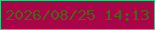 文字の大きさ：3、枠の色：4fbd82、背景の色：a80447、文字の色：4d611b 無料ブログパーツのブログ時計