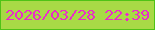 文字の大きさ：3、枠の色：4fc316、背景の色：a8da46、文字の色：ea2bca 無料ブログパーツのブログ時計