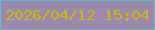 文字の大きさ：4、枠の色：4fc6c2、背景の色：9e87ac、文字の色：c9bb06 無料ブログパーツのブログ時計