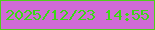 文字の大きさ：2、枠の色：4fcf1a、背景の色：d06ad5、文字の色：3bd815 無料ブログパーツのブログ時計