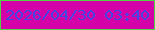 文字の大きさ：3、枠の色：4fd543、背景の色：d301a7、文字の色：4746e2 無料ブログパーツのブログ時計