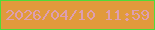 文字の大きさ：3、枠の色：4fdb39、背景の色：e19a3c、文字の色：dd9eb2 無料ブログパーツのブログ時計