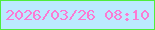 文字の大きさ：4、枠の色：4fed3d、背景の色：bbeaff、文字の色：fb7ad3 無料ブログパーツのブログ時計