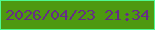 文字の大きさ：5、枠の色：4ffa91、背景の色：4e9910、文字の色：662c86 無料ブログパーツのブログ時計