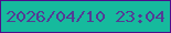 文字の大きさ：5、枠の色：500d8b、背景の色：16ba9d、文字の色：533b95 無料ブログパーツのブログ時計