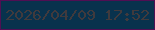 文字の大きさ：4、枠の色：500f53、背景の色：08324d、文字の色：403a3d 無料ブログパーツのブログ時計