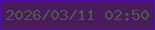 文字の大きさ：3、枠の色：500fad、背景の色：491b5c、文字の色：4c5b4d 無料ブログパーツのブログ時計
