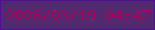 文字の大きさ：1、枠の色：501090、背景の色：51296e、文字の色：ad0059 無料ブログパーツのブログ時計
