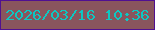 文字の大きさ：1、枠の色：501091、背景の色：89555d、文字の色：0cc8c3 無料ブログパーツのブログ時計