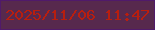 文字の大きさ：4、枠の色：501a6a、背景の色：57294d、文字の色：b81e0f 無料ブログパーツのブログ時計