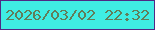 文字の大きさ：2、枠の色：502985、背景の色：3fede3、文字の色：617d59 無料ブログパーツのブログ時計