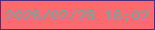 文字の大きさ：1、枠の色：502d7a、背景の色：fa6b70、文字の色：72a3aa 無料ブログパーツのブログ時計