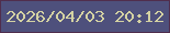 文字の大きさ：4、枠の色：502e4d、背景の色：4e507c、文字の色：d4d2a3 無料ブログパーツのブログ時計