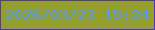 文字の大きさ：3、枠の色：5034c4、背景の色：949e2c、文字の色：549bfe 無料ブログパーツのブログ時計
