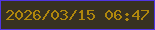 文字の大きさ：1、枠の色：5035e2、背景の色：373121、文字の色：af870d 無料ブログパーツのブログ時計