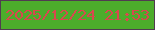 文字の大きさ：3、枠の色：503b50、背景の色：4cac2b、文字の色：d9484e 無料ブログパーツのブログ時計