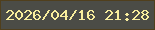 文字の大きさ：3、枠の色：503f1c、背景の色：4b4c46、文字の色：f8ee9d 無料ブログパーツのブログ時計
