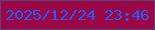 文字の大きさ：5、枠の色：504877、背景の色：9c0546、文字の色：275df3 無料ブログパーツのブログ時計
