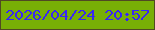 文字の大きさ：5、枠の色：504923、背景の色：78af06、文字の色：3826f5 無料ブログパーツのブログ時計