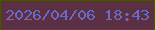 文字の大きさ：1、枠の色：504d10、背景の色：5c3044、文字の色：6b6bc2 無料ブログパーツのブログ時計