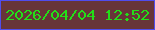 文字の大きさ：2、枠の色：504ded、背景の色：673539、文字の色：23df18 無料ブログパーツのブログ時計