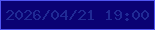 文字の大きさ：3、枠の色：5055f1、背景の色：0a0273、文字の色：202a95 無料ブログパーツのブログ時計