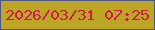 文字の大きさ：1、枠の色：50577a、背景の色：bda623、文字の色：d0194c 無料ブログパーツのブログ時計
