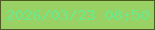 文字の大きさ：1、枠の色：505824、背景の色：9ad165、文字の色：69eb8d 無料ブログパーツのブログ時計